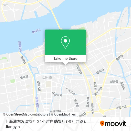 上海浦东发展银行24小时自助银行(澄江西路) map