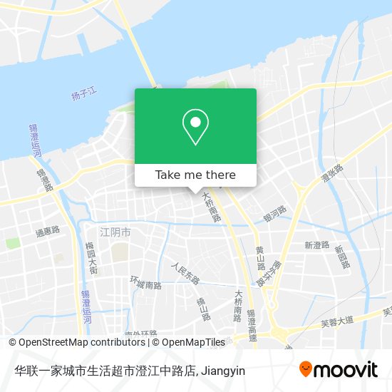 华联一家城市生活超市澄江中路店 map