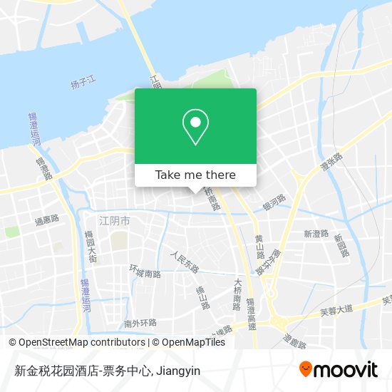 新金税花园酒店-票务中心 map