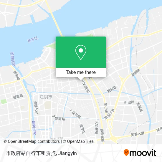 市政府站自行车租赁点 map