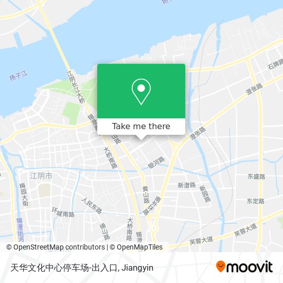 天华文化中心停车场-出入口 map