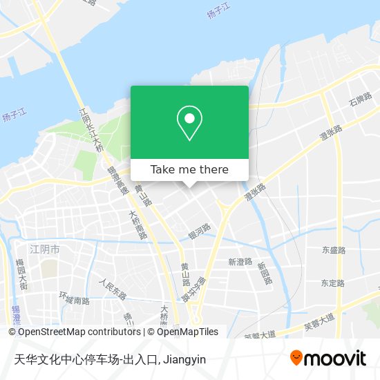 天华文化中心停车场-出入口 map