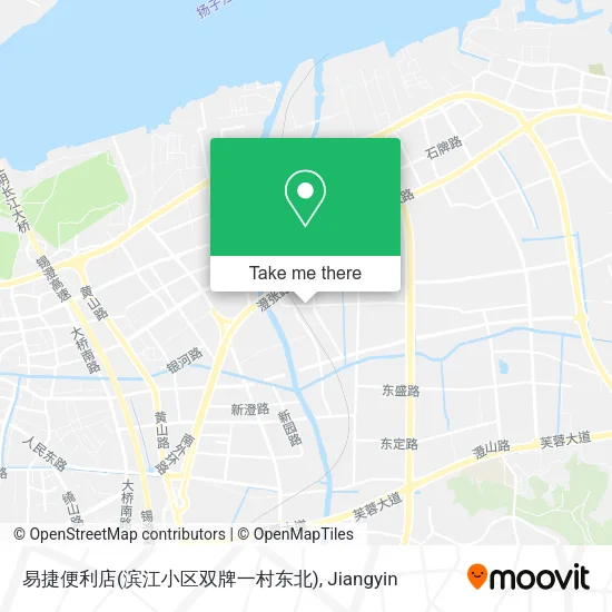 易捷便利店(滨江小区双牌一村东北) map