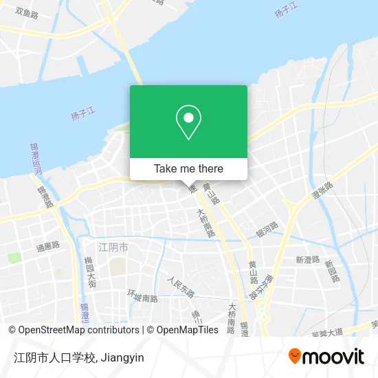 江阴市人口学校 map