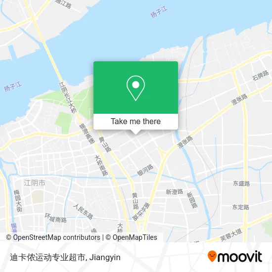 迪卡侬运动专业超市 map