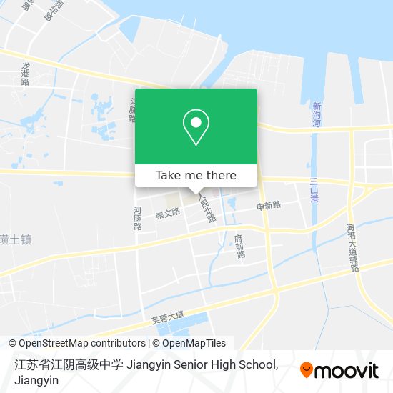 江苏省江阴高级中学 Jiangyin Senior High School map