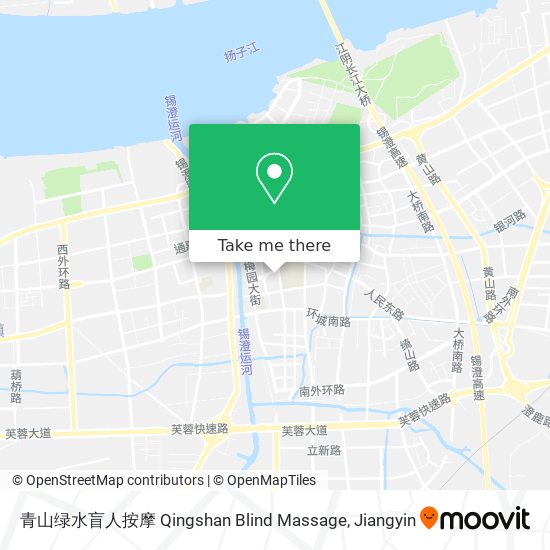 青山绿水盲人按摩 Qingshan Blind Massage map