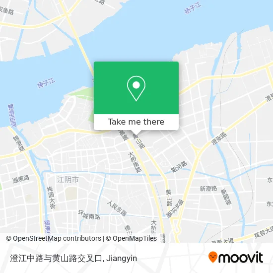 澄江中路与黄山路交叉口 map