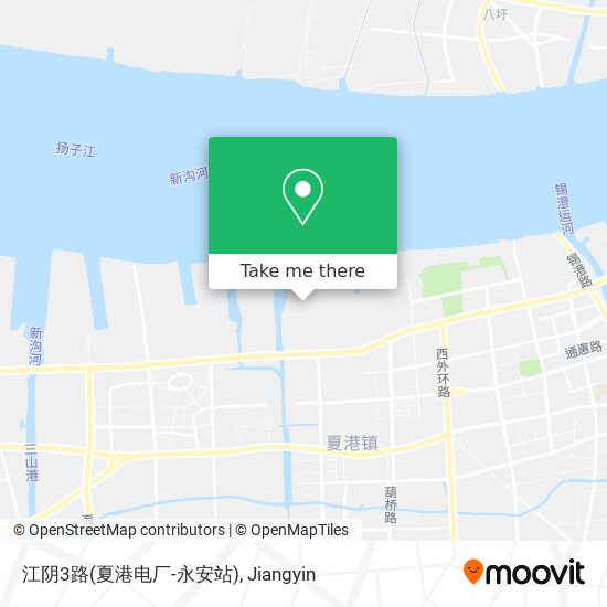 江阴3路(夏港电厂-永安站) map