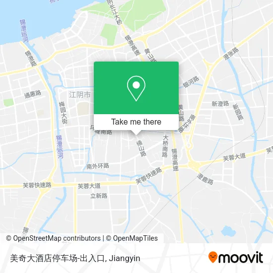 美奇大酒店停车场-出入口 map