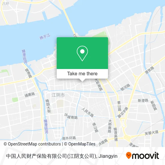 中国人民财产保险有限公司(江阴支公司) map