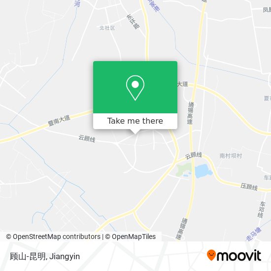 顾山-昆明 map