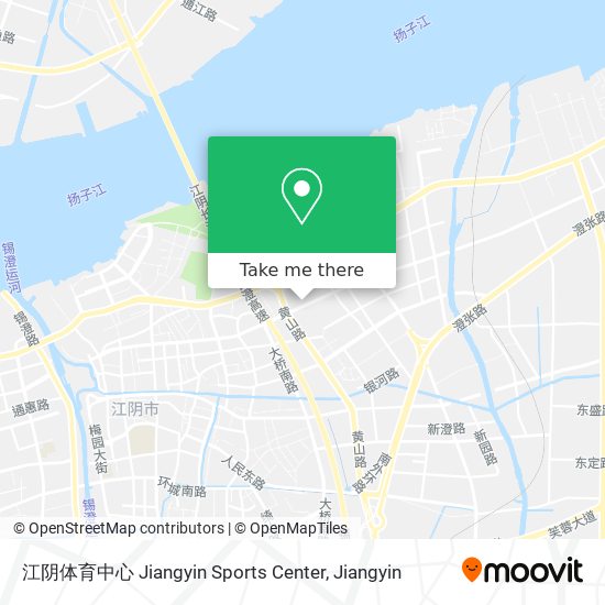 江阴体育中心 Jiangyin Sports Center map