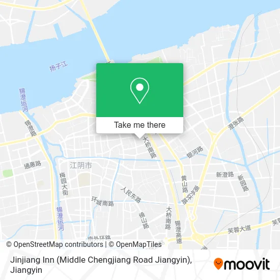 Jinjiang Inn (Middle Chengjiang Road Jiangyin) map