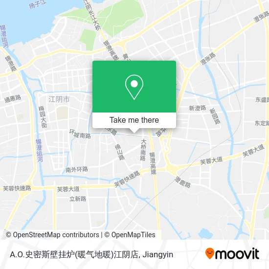 A.O.史密斯壁挂炉(暖气地暖)江阴店 map
