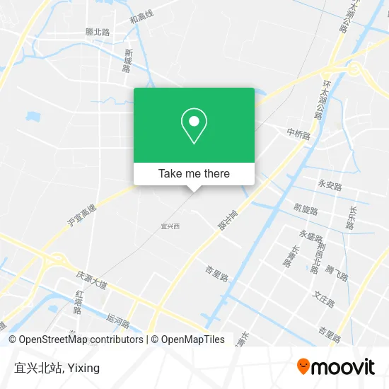 宜兴北站 map
