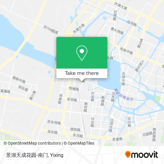 景湖天成花园-南门 map