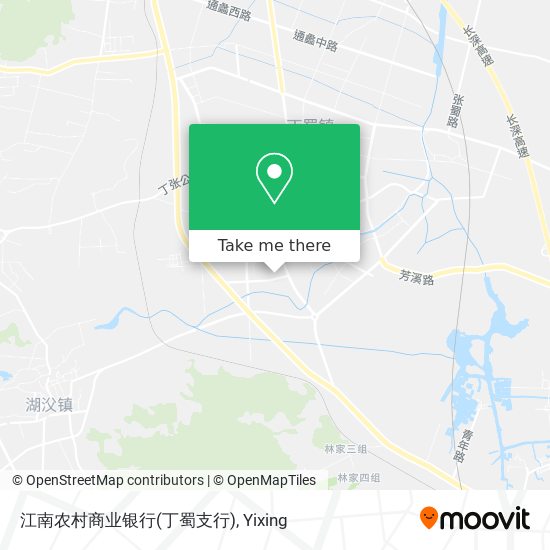 江南农村商业银行(丁蜀支行) map
