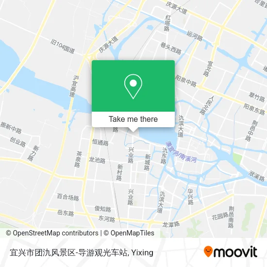 宜兴市团氿风景区-导游观光车站 map