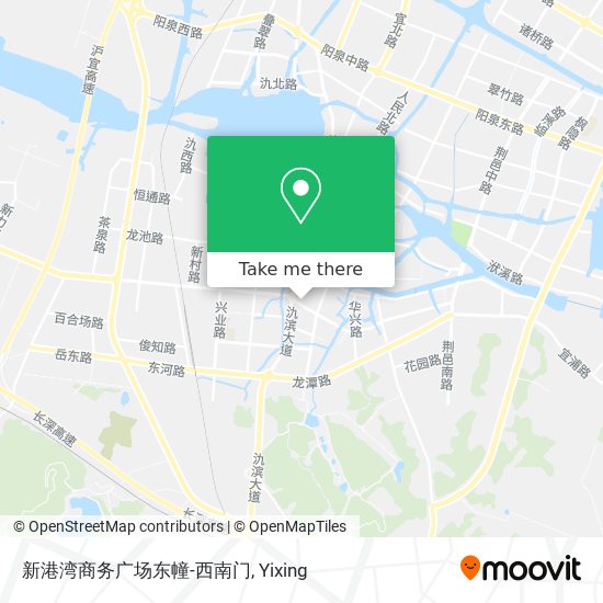 新港湾商务广场东幢-西南门 map