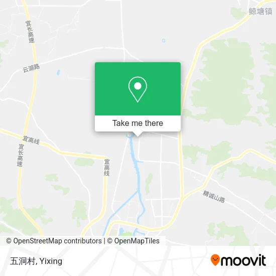 五洞村 map