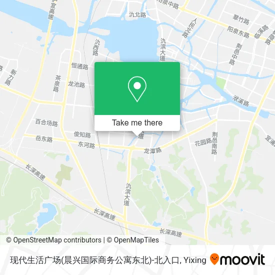 现代生活广场(晨兴国际商务公寓东北)-北入口 map