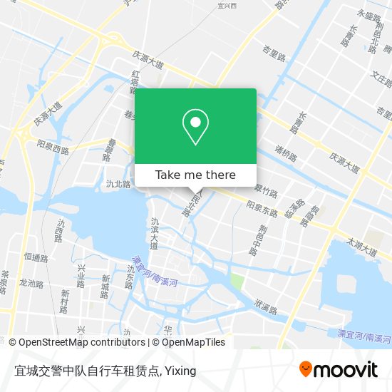 宜城交警中队自行车租赁点 map