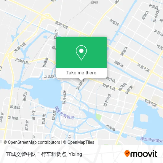 宜城交警中队自行车租赁点 map