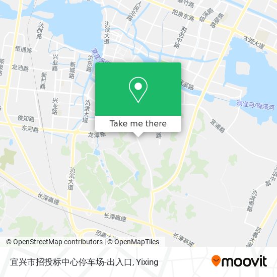 宜兴市招投标中心停车场-出入口 map