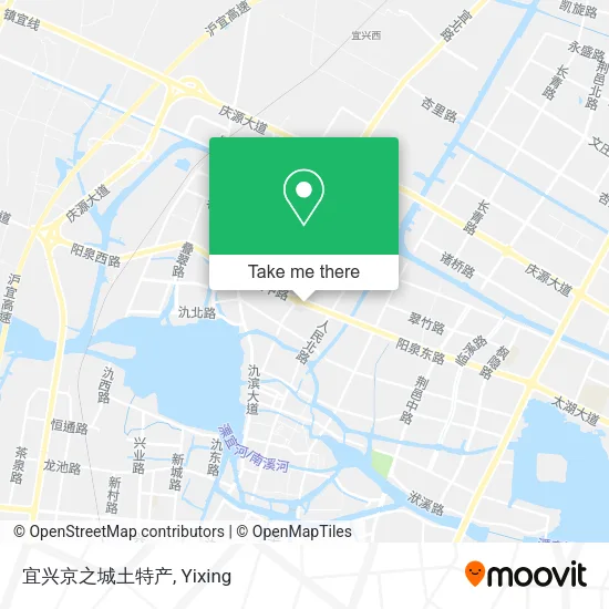 宜兴京之城土特产 map