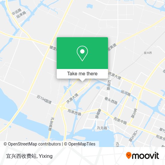 宜兴西收费站 map