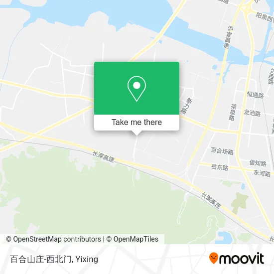 百合山庄-西北门 map