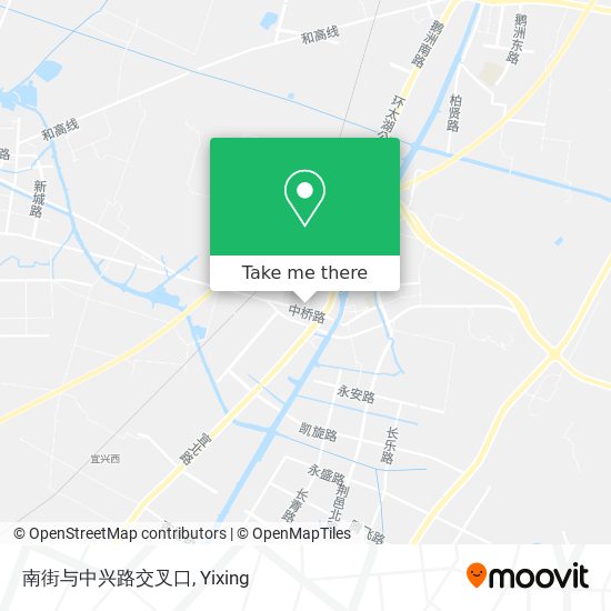 南街与中兴路交叉口 map