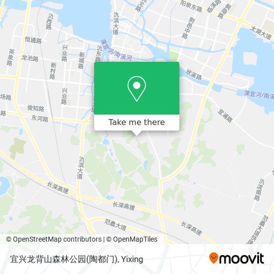 宜兴龙背山森林公园(陶都门) map