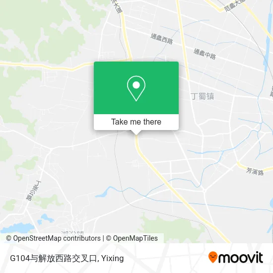G104与解放西路交叉口 map