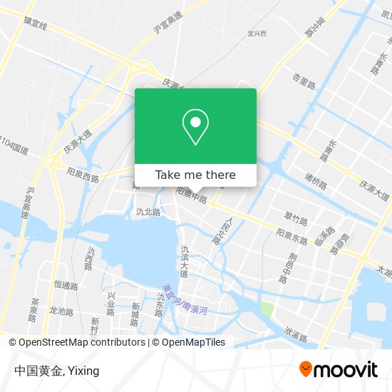 中国黄金 map