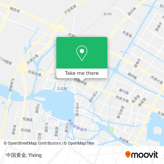 中国黄金 map