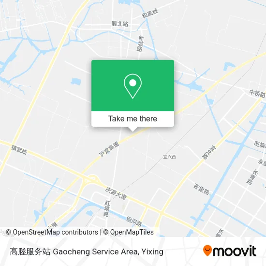 高塍服务站 Gaocheng Service Area map