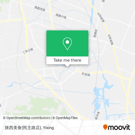 陕西美食(民主路店) map