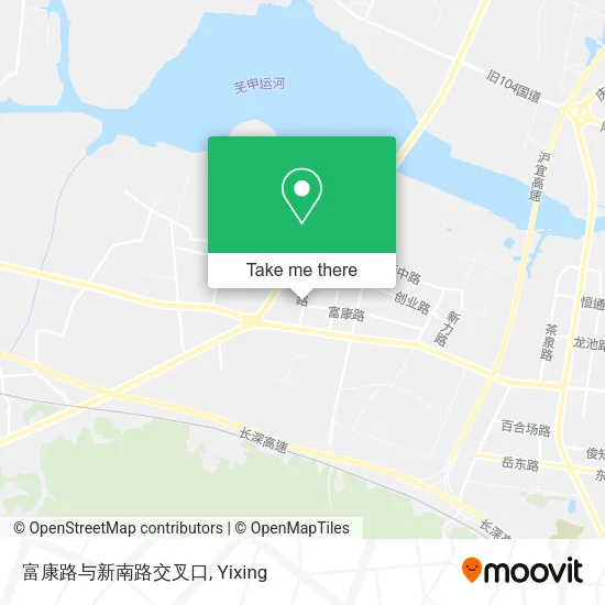 富康路与新南路交叉口 map