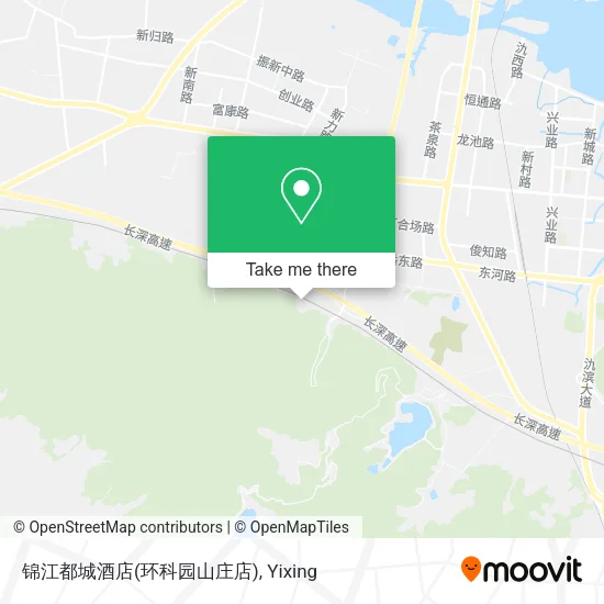 锦江都城酒店(环科园山庄店) map