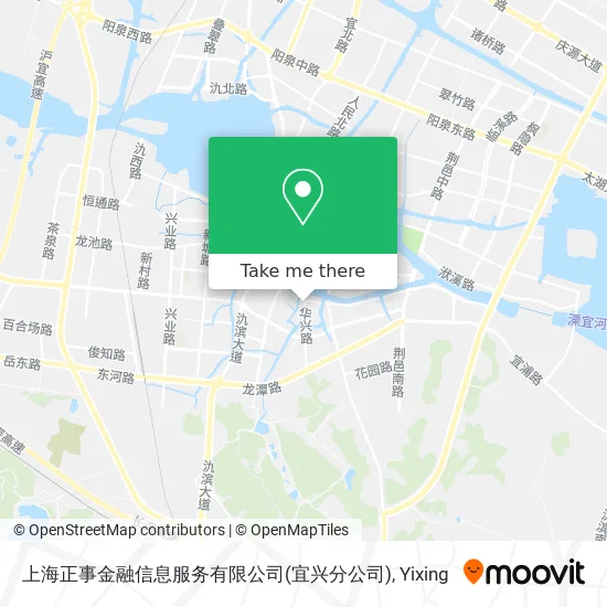 上海正事金融信息服务有限公司(宜兴分公司) map