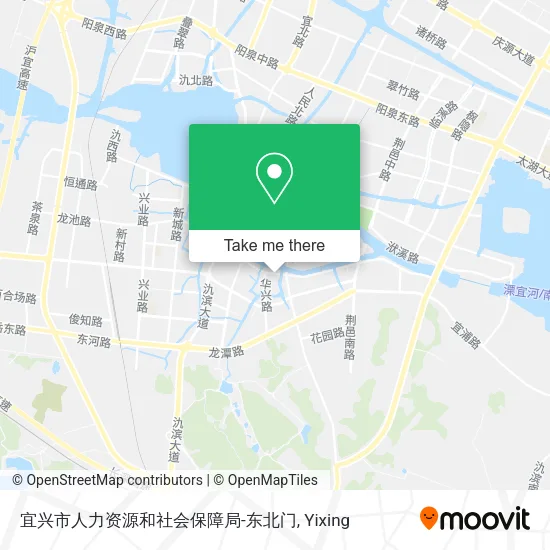 宜兴市人力资源和社会保障局-东北门 map
