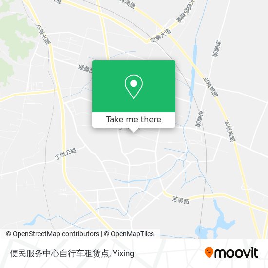 便民服务中心自行车租赁点 map