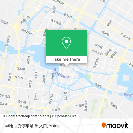 华地百货停车场-出入口 map