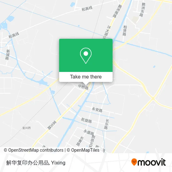 解华复印办公用品 map