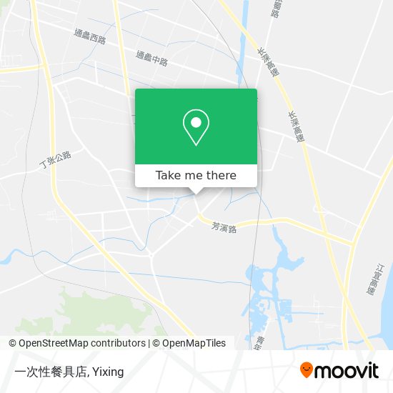 一次性餐具店 map