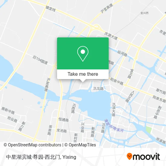 中星湖滨城·尊园-西北门 map