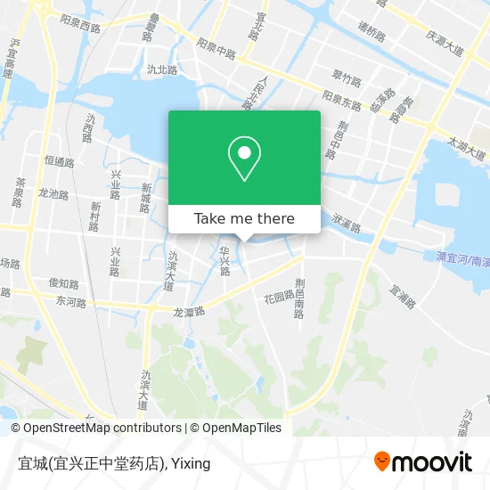 宜城(宜兴正中堂药店) map