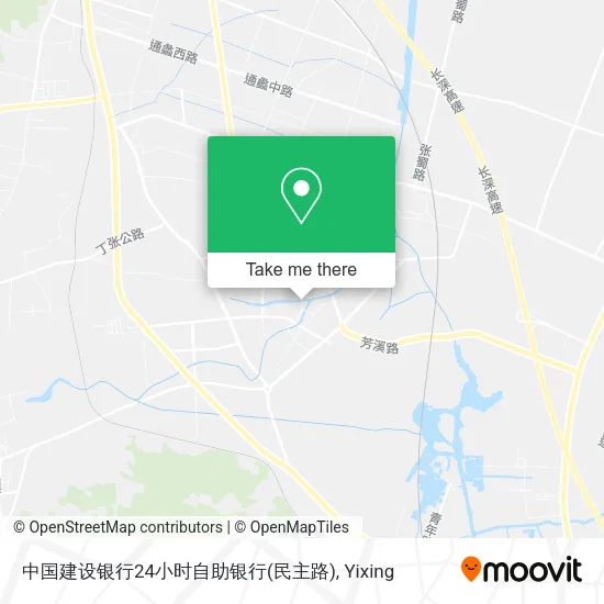 中国建设银行24小时自助银行(民主路) map